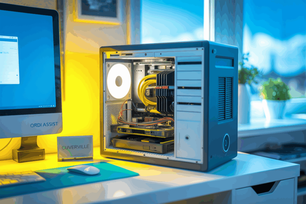 Dépannage informatique Cuverville : ORDI ASSIST vous aide à domicile pour PC lent, imprimante bloquée, Wi-Fi défaillant et bien plus.