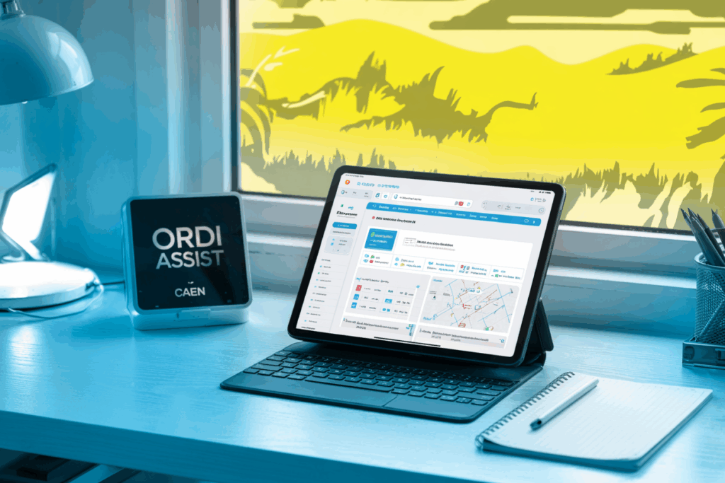 Formation informatique débutant Caen à domicile. ORDI ASSIST vous accompagne avec clarté, patience et proximité depuis Ranville.