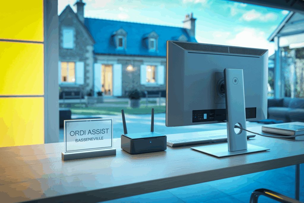 Dépannage informatique à Basseneville rapide, clair et à domicile. ORDI ASSIST vous accompagne avec pédagogie et bienveillance.