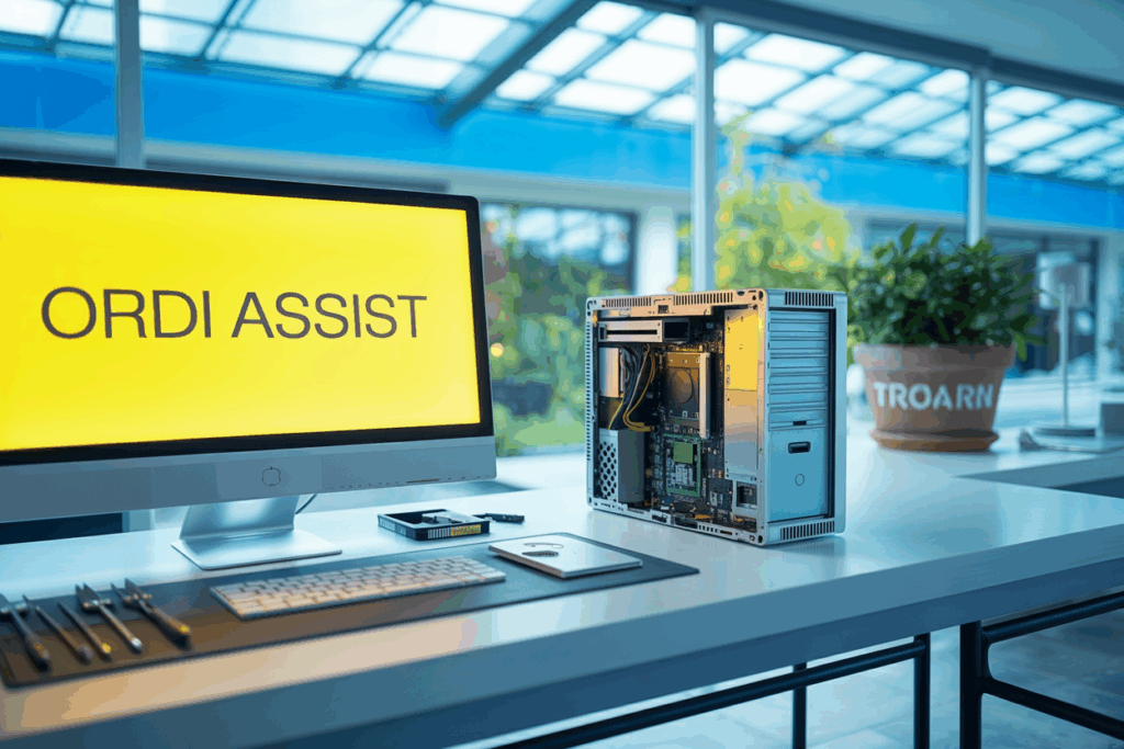 Dépannage informatique à Troarn rapide, humain et à domicile. ORDI ASSIST vous accompagne avec pédagogie, même sans connaissances techniques.