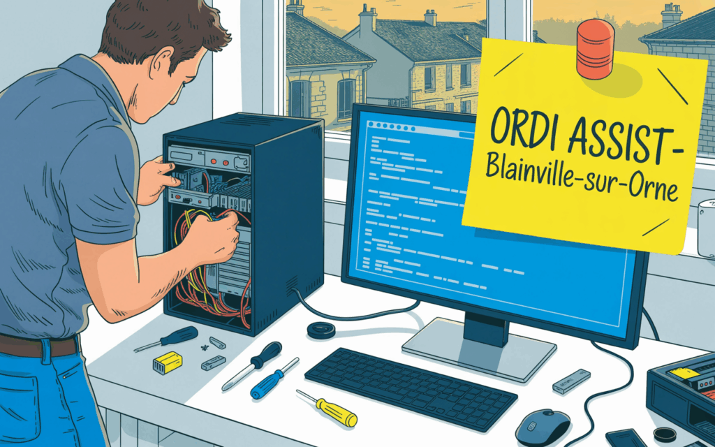 Dépannage informatique urgent à Blainville-sur-Orne par ORDI ASSIST, suppression de virus et optimisation PC.